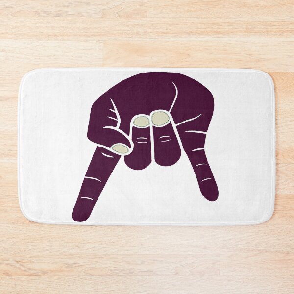 Item preview, Horns Down - maroon/white - large designed and sold by CFB-Art.