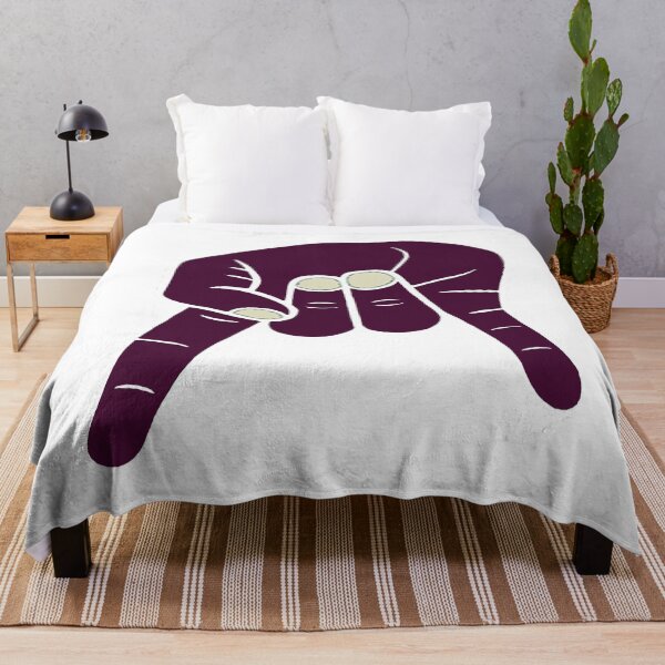 Item preview, Horns Down - maroon/white - large designed and sold by CFB-Art.