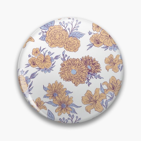 Item preview, Vintage Flowerpattern Throw Pillow designed and sold by ILTS.