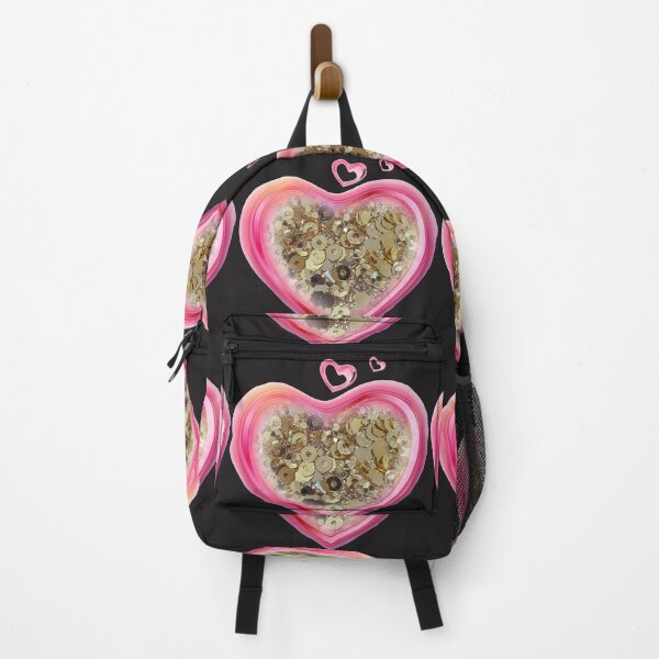 Item preview, Gold Sequin Pink Heart designed and sold by Tropicx.