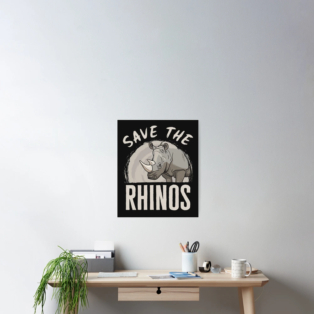 Save the Rhinos Rhino Rhinoceros Lover