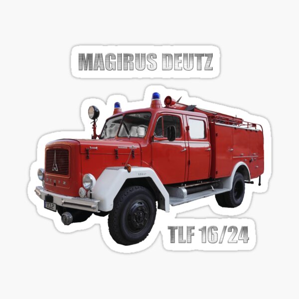 Sticker mit Feuerwehr Feuerwehrfahrzeug Magirus-Deutz TLF 16/24 von  Dirk4171