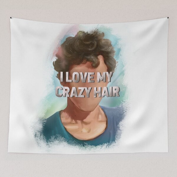 Item preview, I love my crazy hair t-shirt designed and sold by croscreates.