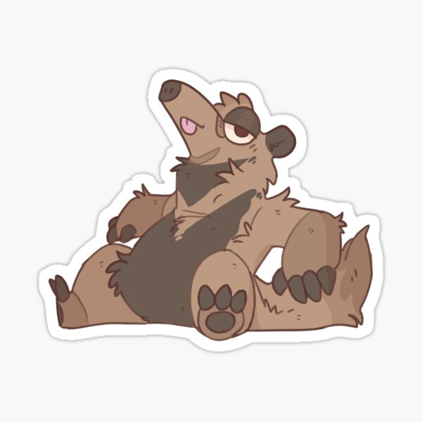 Tamandua cartoon illustration Sticker for Sale by Misscartoon