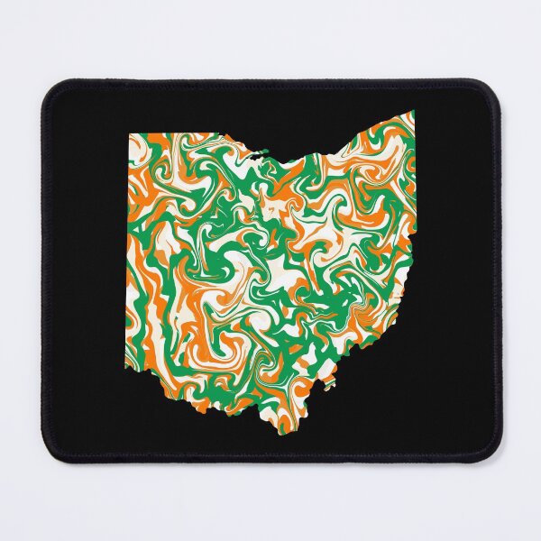 Item preview, Irish Flag Colours Abstract Marble Pattern - For St. Patrick’s Day Celebrations in Ohio designed and sold by PatternPerfect.