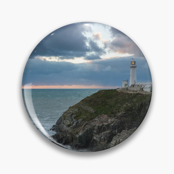 Item preview, South Stack Lighthouse during the Golden Hour designed and sold by MargaretClavell.