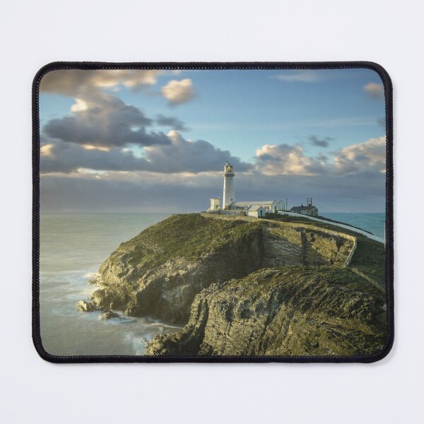 Item preview, South Stack Lighthouse during the Golden Hour designed and sold by MargaretClavell.