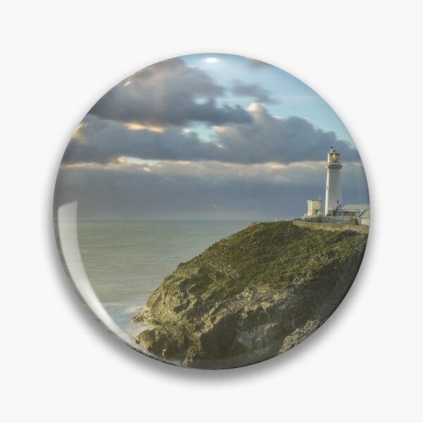 Item preview, South Stack Lighthouse during the Golden Hour designed and sold by MargaretClavell.