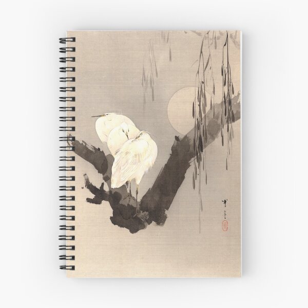 Item preview, Watanabe Seitei, Egrets in a Tree at Night ca.1887 designed and sold by glenpap.