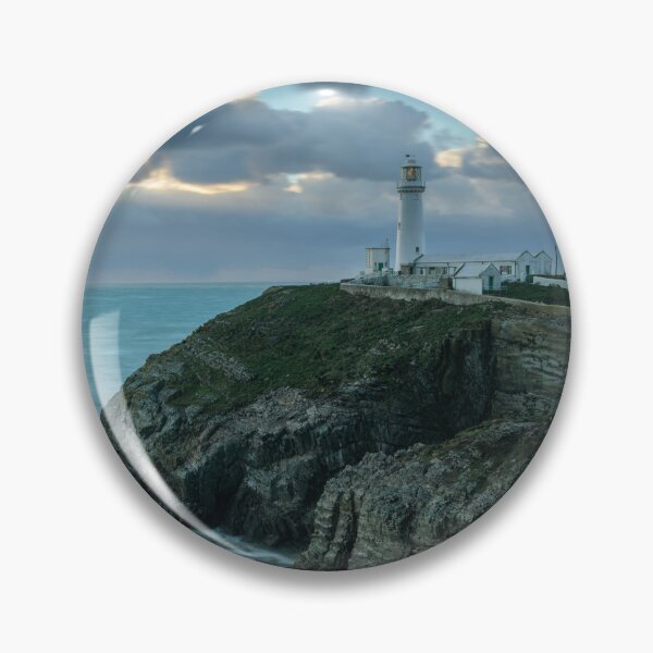 Item preview, South Stack Lighthouse during the Golden Hour designed and sold by MargaretClavell.
