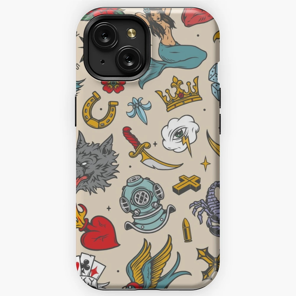 Traditional tattoo, old school tattoo | iPhone Case