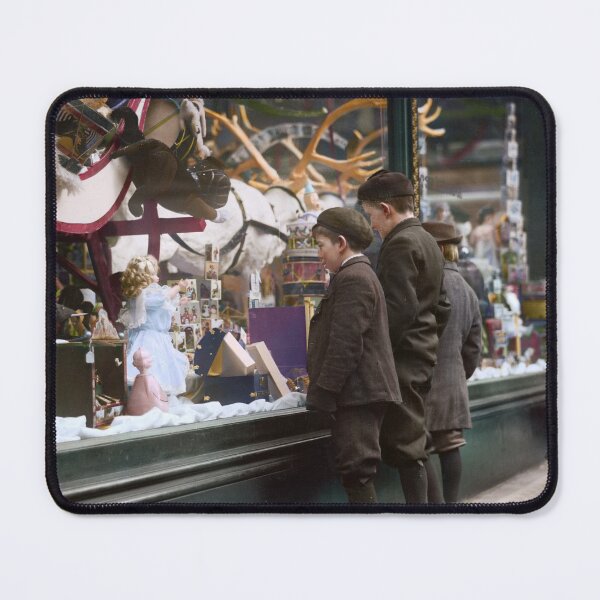 Item preview, Children looking at Xmas toys in a shop window. New York, circa 1910. designed and sold by Marina Amaral.