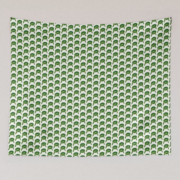 Item preview, Horns Down - green/gold - small designed and sold by CFB-Art.