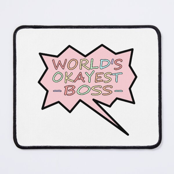 Item preview, World's Okayest Boss Essential Classic Sticker designed and sold by SW33TSP0T.