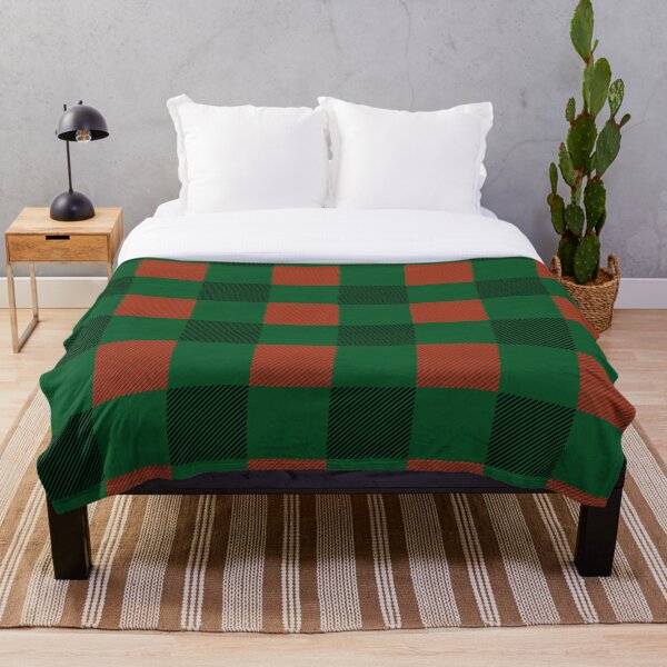 Aperçu de l'œuvre Tartan écossais rouge et vert bloqué créée et vendue par IsseltH.