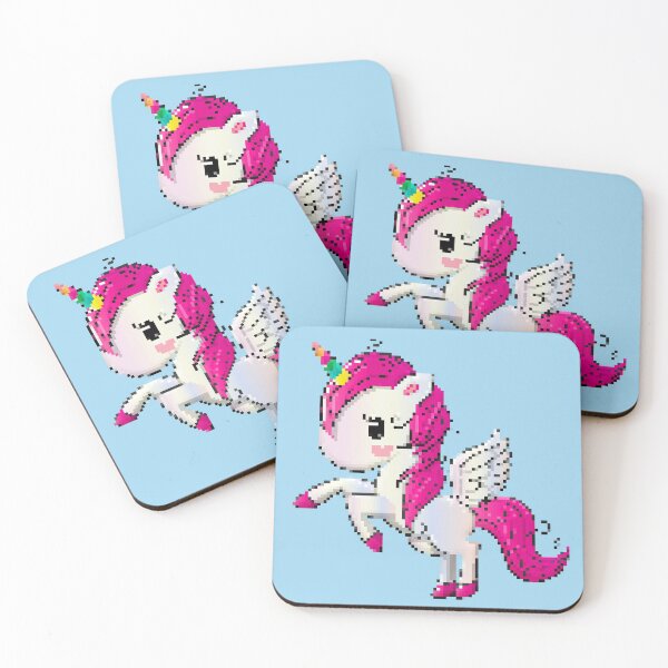 Item preview, Pixel Ponies - Kawaii Pink Pixel Unicorn designed and sold by DiensDesign.