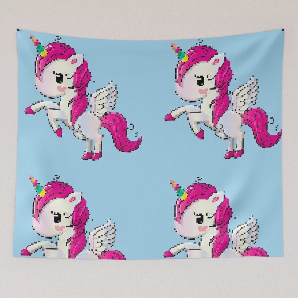 Item preview, Pixel Ponies - Kawaii Pink Pixel Unicorn designed and sold by DiensDesign.