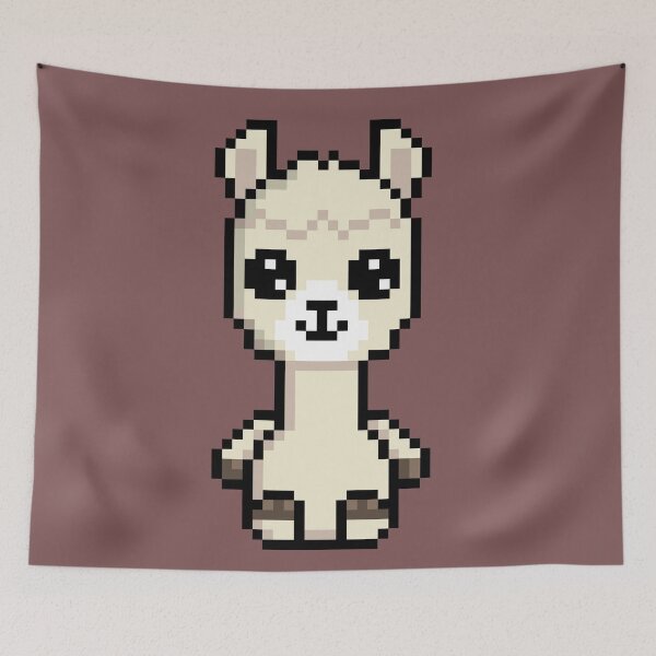 Item preview, Cute Llama (Chibi Pixel Animal Character) designed and sold by Pixe11y.