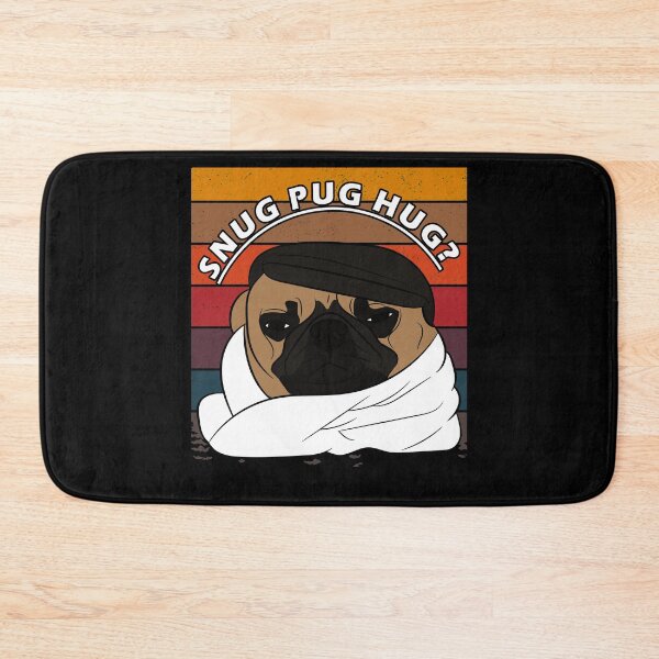 Item preview, funny dog saying, snug pug hug distressed sunset retro dog face design designed and sold by SamRVstore.