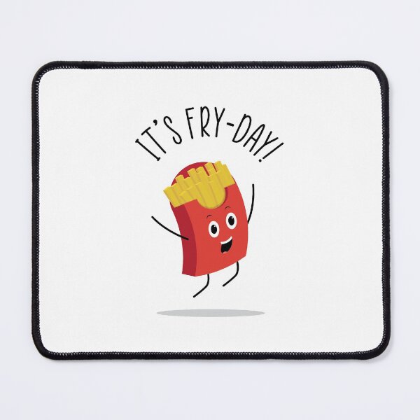 Item preview, It's Fry-Day! | Funny French Fries Cartoon Pun designed and sold by Printend _.