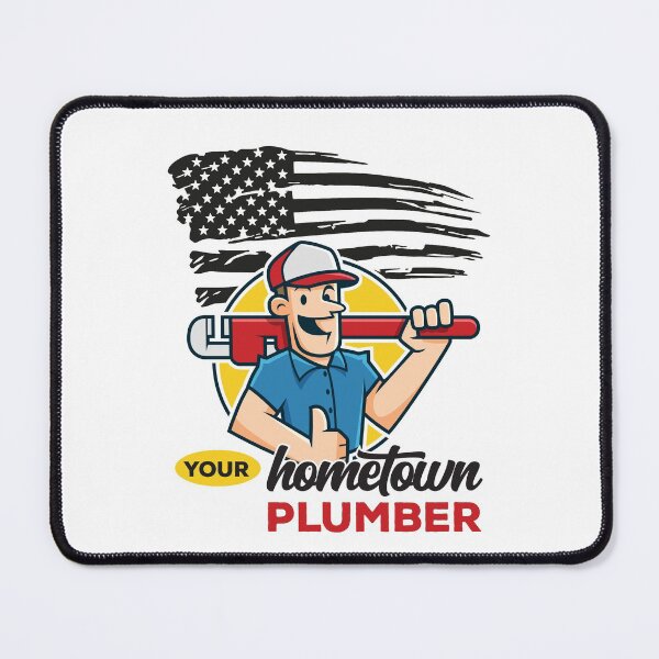 Item preview, Hometown Plumber USA American Flag - Yellow Circle - Dark designed and sold by epicmarketing.