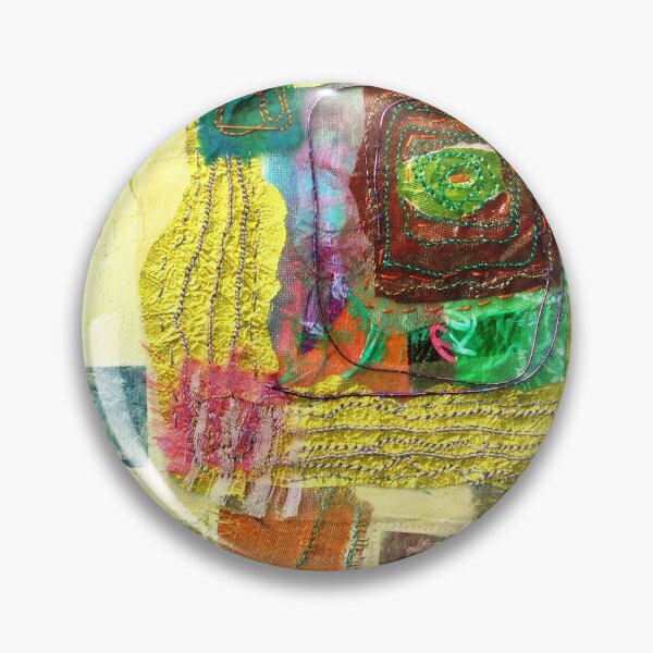 Item preview, multi-coloured abstract, yellow, green, red designed and sold by Claire Cooper-Walsh.