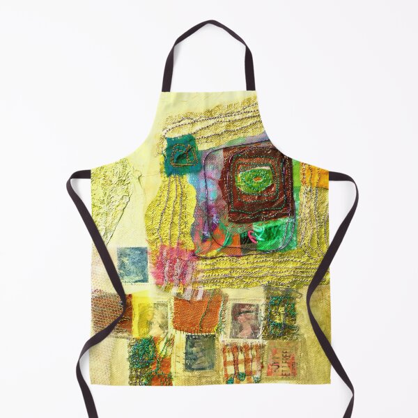 Item preview, multi-coloured abstract, yellow, green, red designed and sold by Claire Cooper-Walsh.