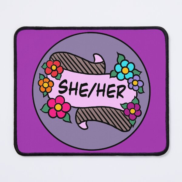 Item preview, She/her pronouns designed and sold by saunterdownward.