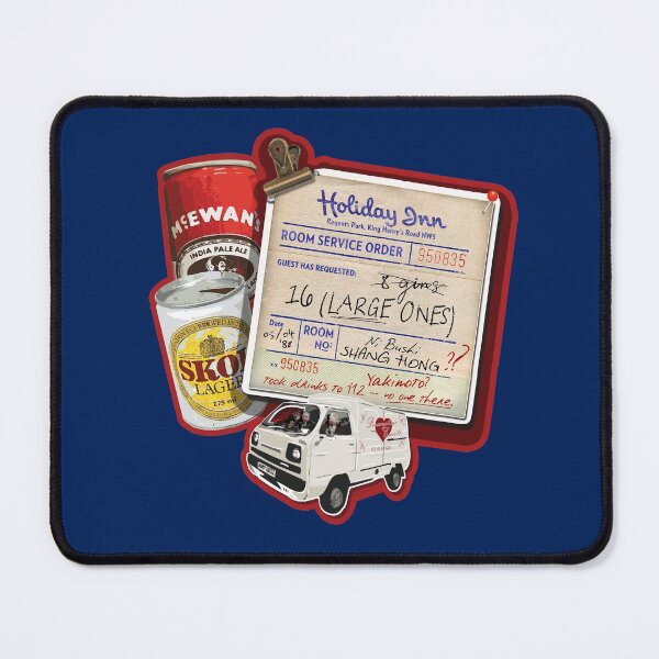 Item preview, Mr. Yakimoto’s Room Service Ticket, Lager and Dreamytime Van - NI BUSHI SHANG HONG - Mr Jolly Lives Next Door Inspired designed and sold by RetroTeeStudio.