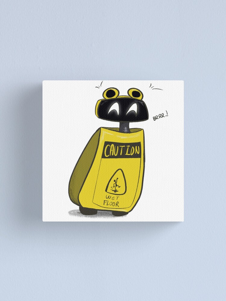 "Wet Floor Sign Bot Five Nights At Freddy’S FNAF Security Breach