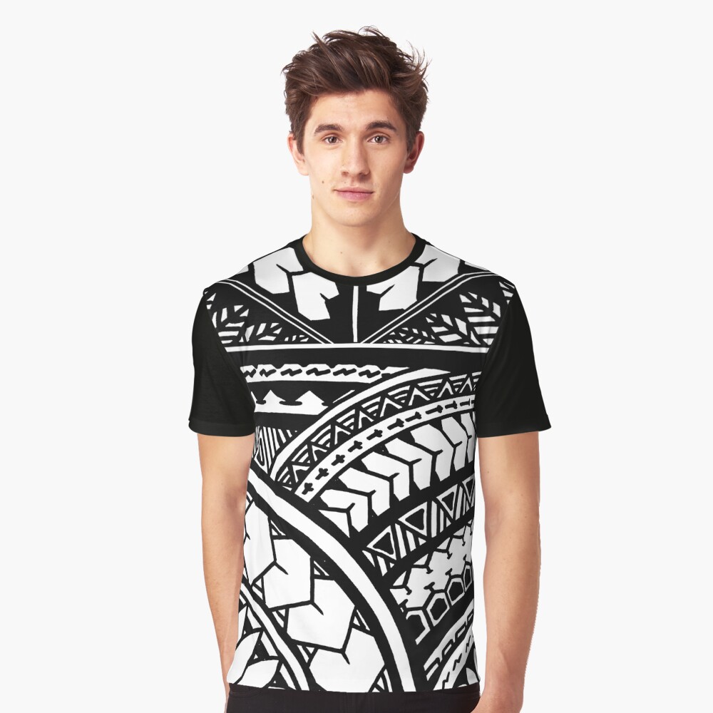 Polynesian All Over Tribal Print T Shirt For Sale By Integralapparel   Gptr,1400x,front,black C,188,133,1000,1000 Bg,f8f8f8.u3 