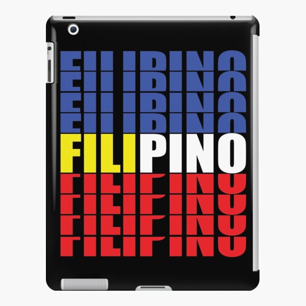 "Filipino Cascading Letters In Philippine Flag Colors" IPad Case & Skin ...