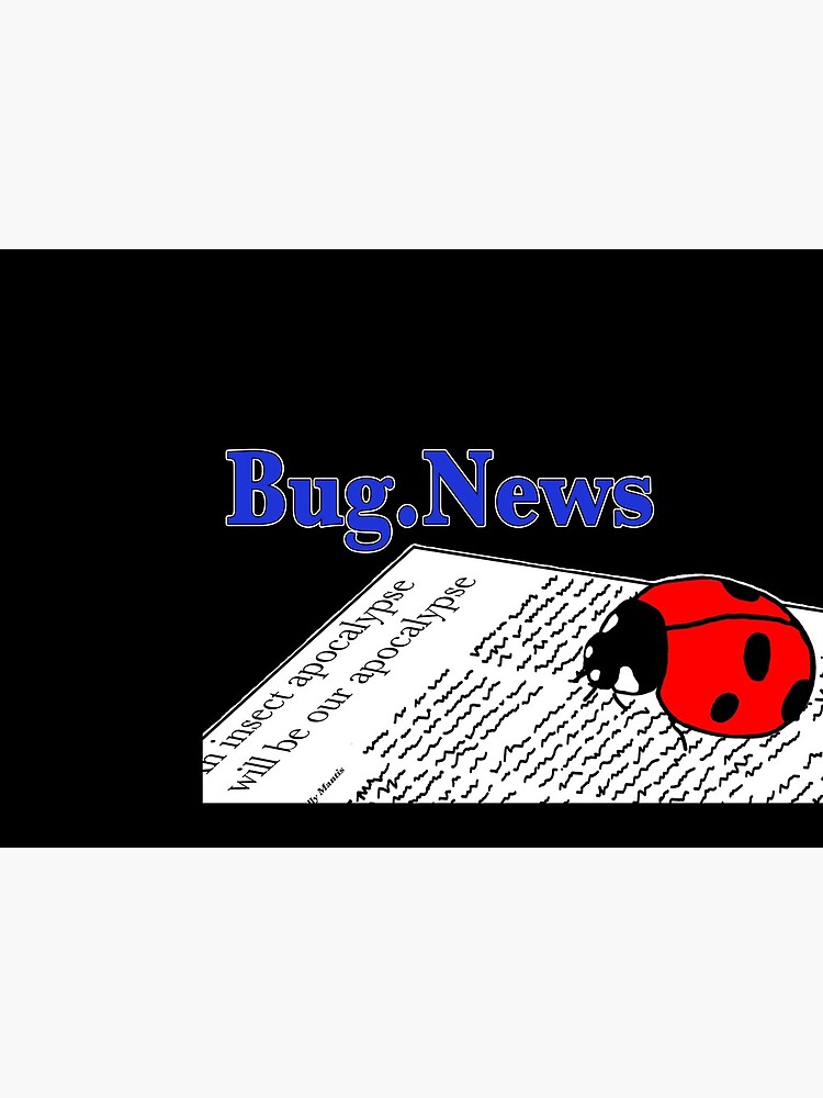 Bug News - ladybug reading for dark background by BugNews