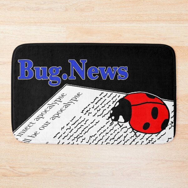 Item preview, Bug News - ladybug reading for dark background designed and sold by BugNews.