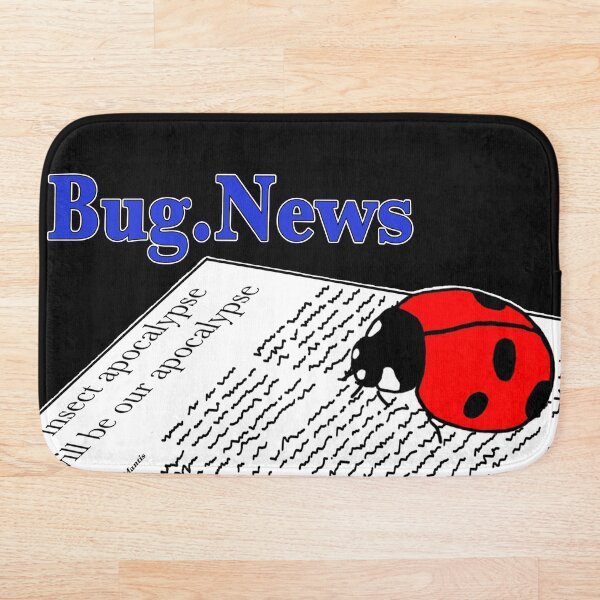 Item preview, Bug News - ladybug reading for dark background designed and sold by BugNews.
