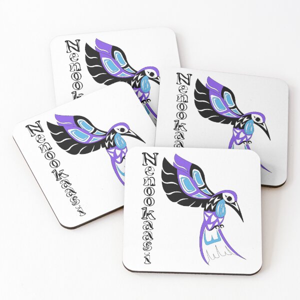 Item preview, Copy of Indigenous Hummingbird (Nenookaasi) Blue designed and sold by KendraHowland.