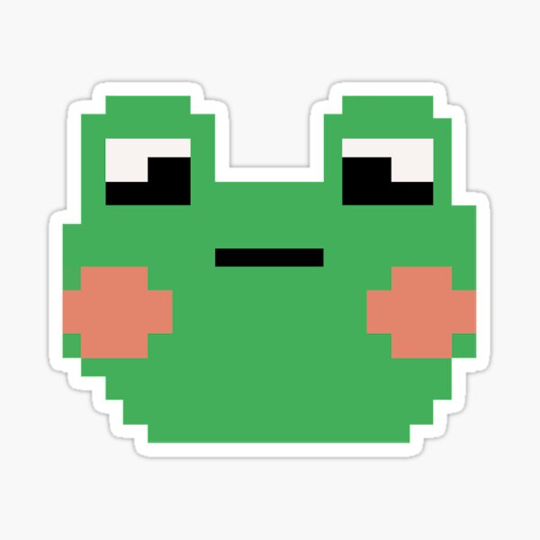 Pixel Frog Art Board Print for Sale by itscatnotkat