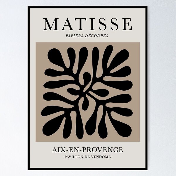 Item preview, MATISSE : Papiers Decoupes Aix En Provence  Advertising Art Print designed and sold by posterbobs.