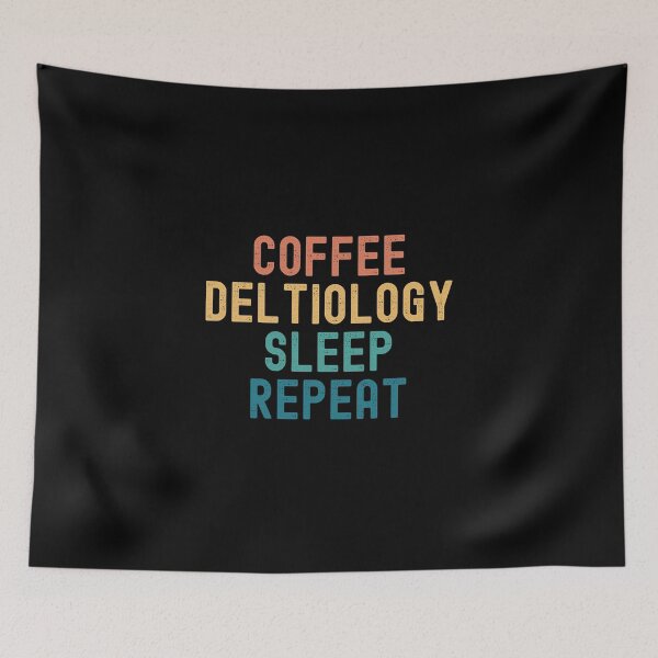 Item preview, Coffee Deltiology Sleep Repeat - Funny Deltiology & Coffee Gift designed and sold by kindxinn.