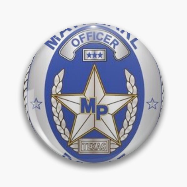 Artikelvorschau, Maypearl Texas Polizeiabzeichen entworfen und verkauft von Lawrence Baird.