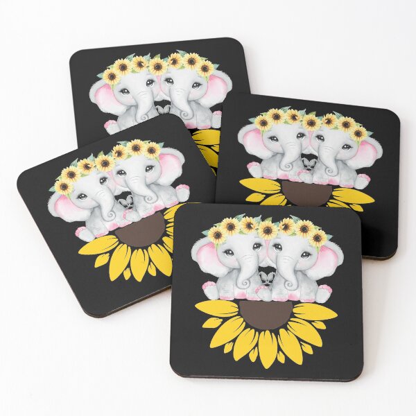 Item preview, Sunflower Elephan, Cute designed and sold by YARA TS.