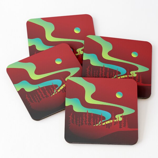 Item preview, Northern Lights Winter Solstice Indigenous WAWEZHI CANADA designed and sold by WAWEZHI.