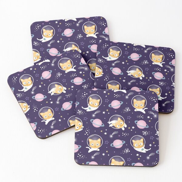 Item preview, Galaxy Cartoon Cats in Outer Space designed and sold by Melissify.
