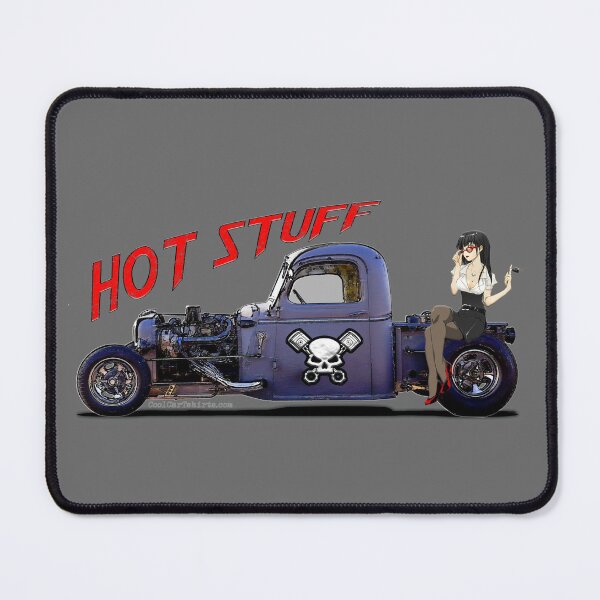 Item preview, Cool Truck Rat Rod with Anime Girl Hot Stuff designed and sold by CoolCarVideos.