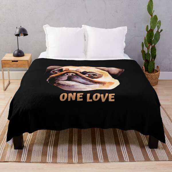 Item preview, One life One love One pug designed and sold by Marharyta Ushakova.