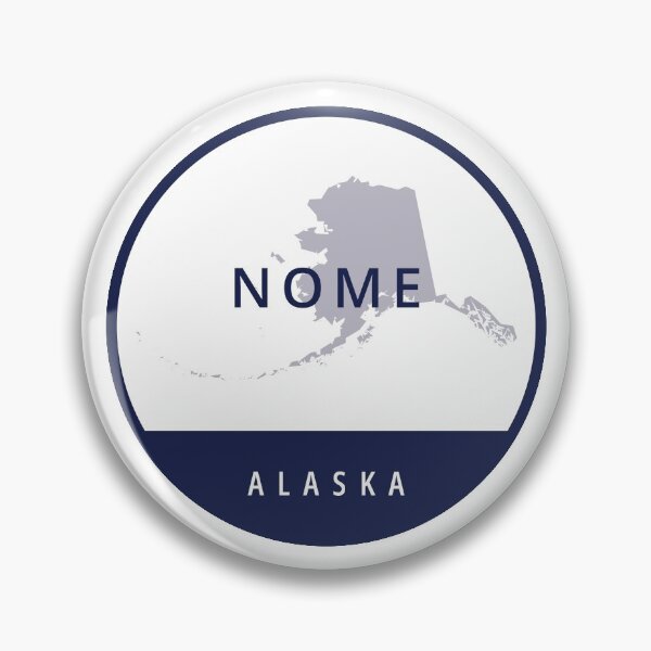 Item preview, Nome Alaska Blue Circle State Outline designed and sold by allcitymetro.
