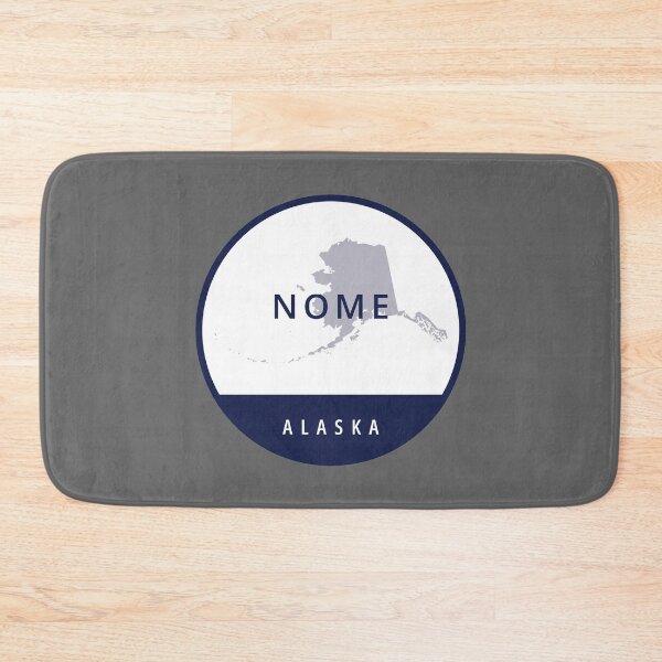 Item preview, Nome Alaska Blue Circle State Outline designed and sold by allcitymetro.