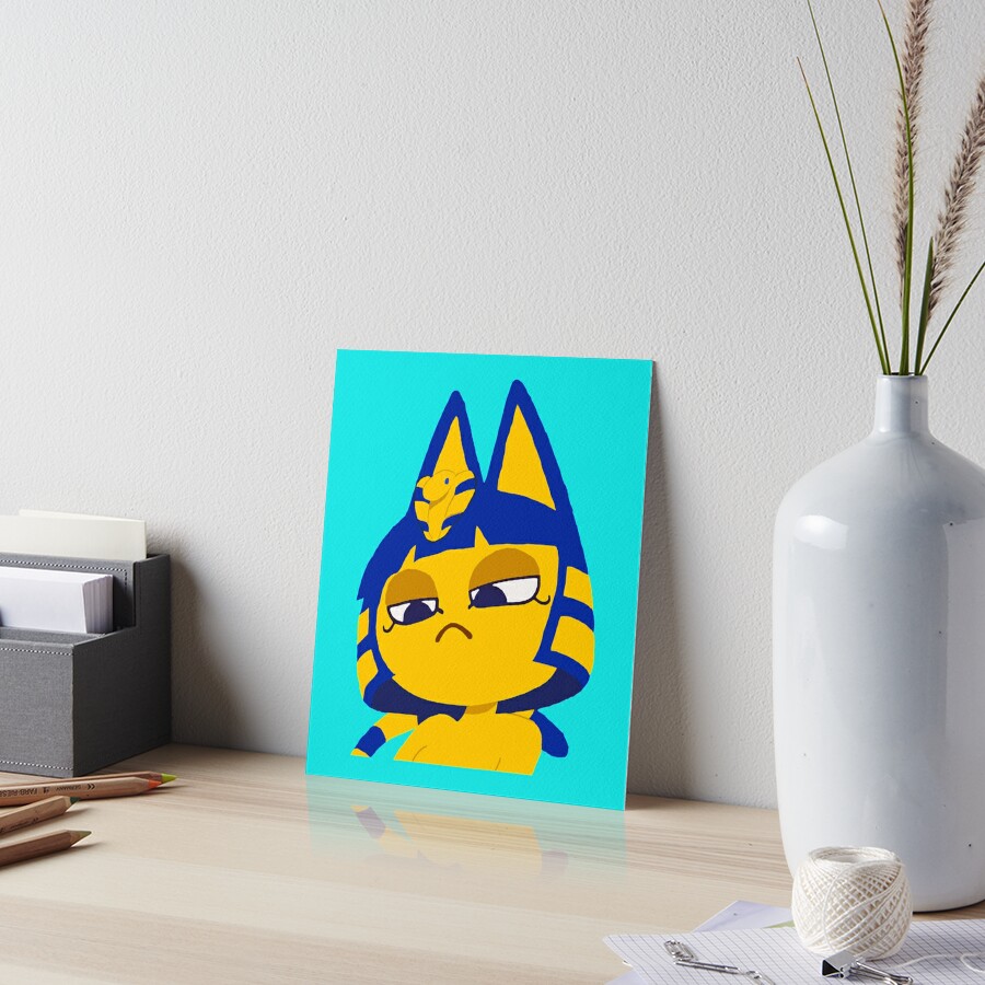 "Ankha Ankha Zone TikTok Trend And MEME Minus " Art Board Print For ...