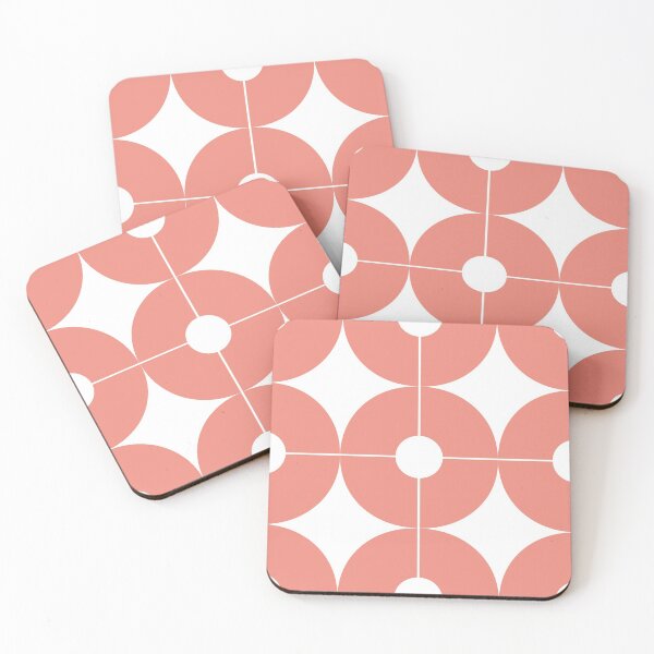 Item preview, Coral Quartered Circle Pattern designed and sold by petrick-stewart.