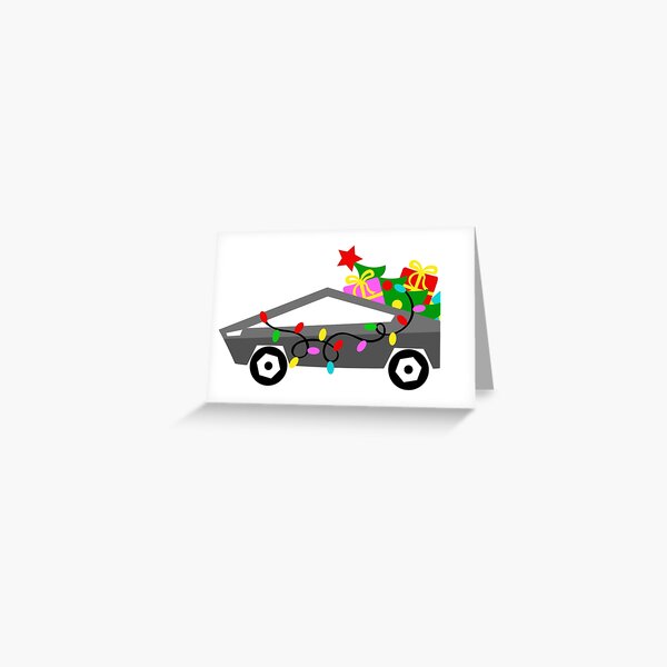 Item preview, Tesla Cybertruck with Lights and Christmas Presents designed and sold by WigOutlet.